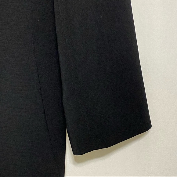 Le Suit Black Women's Suit Blazer Jacket 4 Buttons Lined size 14-Petite - Picture 6 of 11